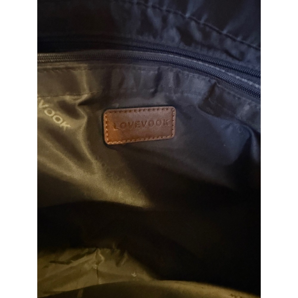 Lovevook Laptop Tote Bag Brown Vegan Leather Work Briefcase Crossbody Satchel - Picture 3 of 5